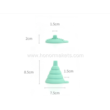 Silicone kitchen foldable funnel